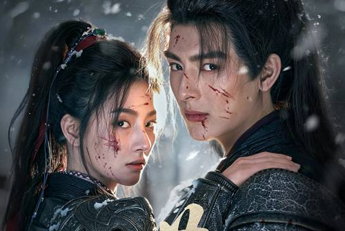 Main couple in Bloom in Turmoil Chinese drama showing emotional tension