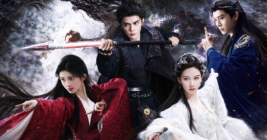 Veil of Shadows drama poster featuring the main cast in a dark fantasy setting