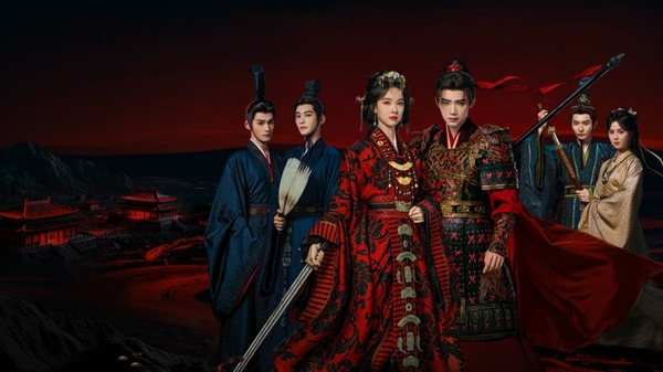 High stakes palace political scene from the C-drama Ashes to Crown