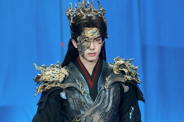 Song Weilong wielding a magical sword as Lei Xiuyuan in a fantasy action scene