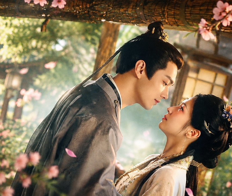 Official poster for the Chinese historical drama Spring of the Blade starring Xu Kai and Zhou Ye